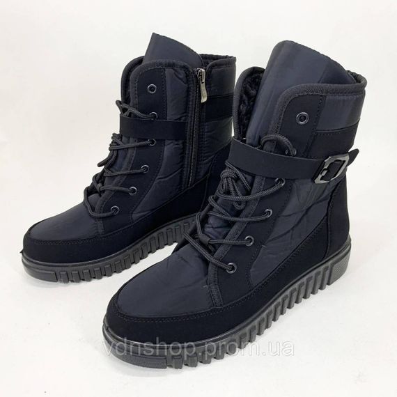 Жіночі зимові стьобані черевики, Теплі ботфорти жіночі, Черевики жіночі якісні осінні VX-78 | Зображення 2