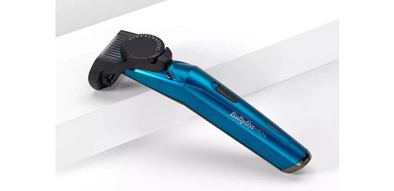 Тример BaByliss для стрижки бороди, 1 насадка, футляр, синій (T890E) | Зображення 1