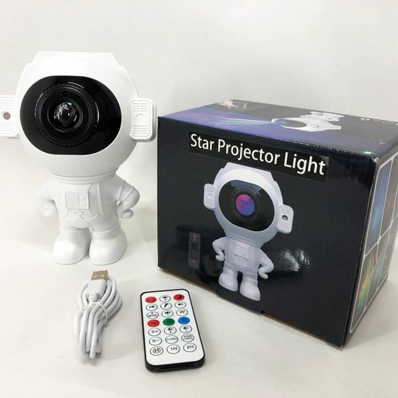 Світильник космонавт 3d проектор, Світильник зоряне небо на стелі, Нічник проектор зоряне небо IO-79 | Зображення 8