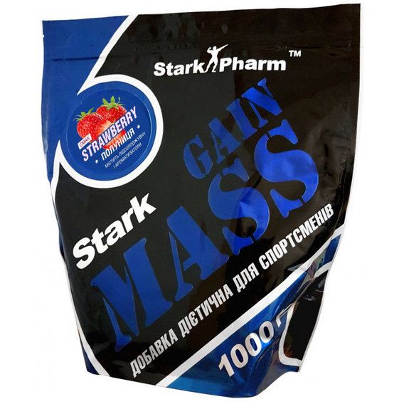 Гейнер Stark Pharm Stark Gain Mass 1000 g /10 servings/ Strawberry | Зображення 2