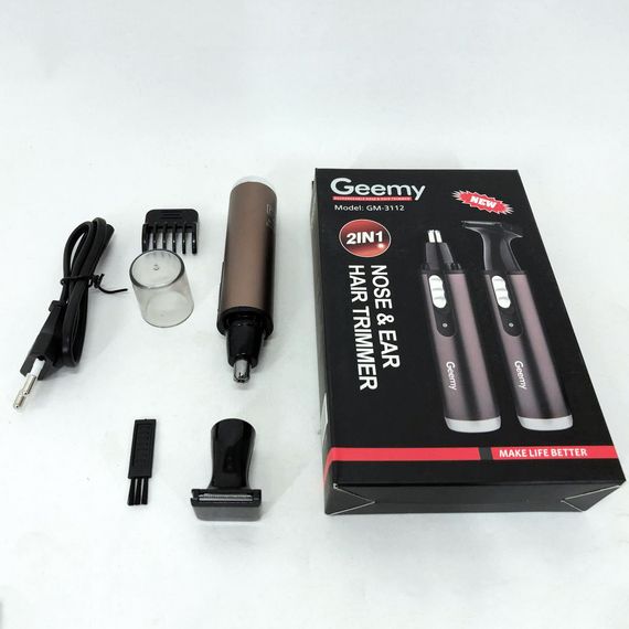 Портативне гоління GEMEI GM-3112 2в1, Електрична бритва тример для бороди, HY-805 Професійне гоління | Зображення 8