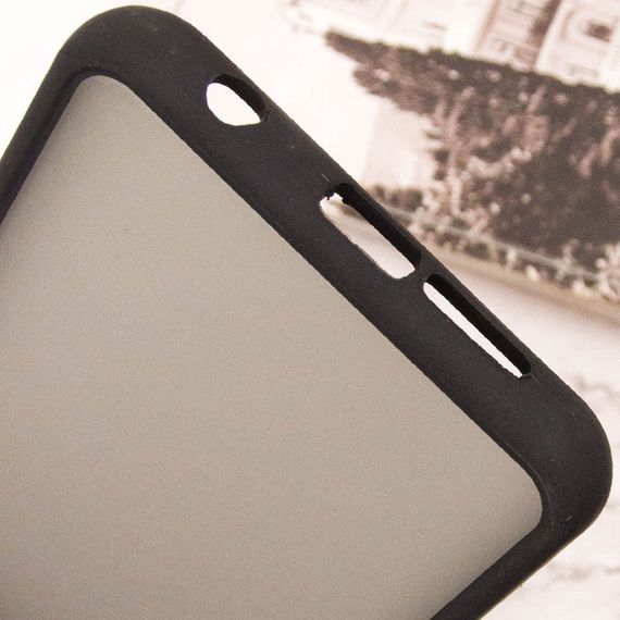 Чохол TPU+PC Lyon Frosted для Xiaomi Redmi Note 9s / Note 9 Pro / Note 9 Pro Max Black | Зображення 5