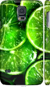 Чохол на Samsung Galaxy S5 g900h Зелені часточки лимона "852m-24-2448"