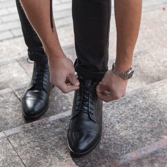 Качественные ботинки на шнуровке 40 41 43 45 размер | Зображення 2