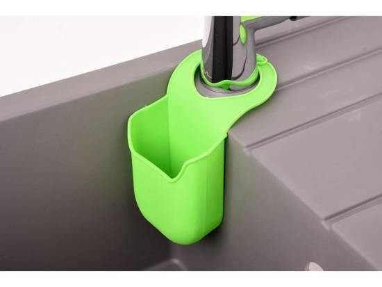 Органайзер силиконовий, зелений, пидвисний FALA для губки, 200х 100 мм VR-74789