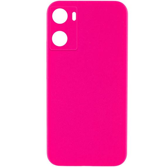 Чехол Silicone Cover Lakshmi Full Camera (AAA) для Oppo A57s / A77s Розовый / Barbie pink