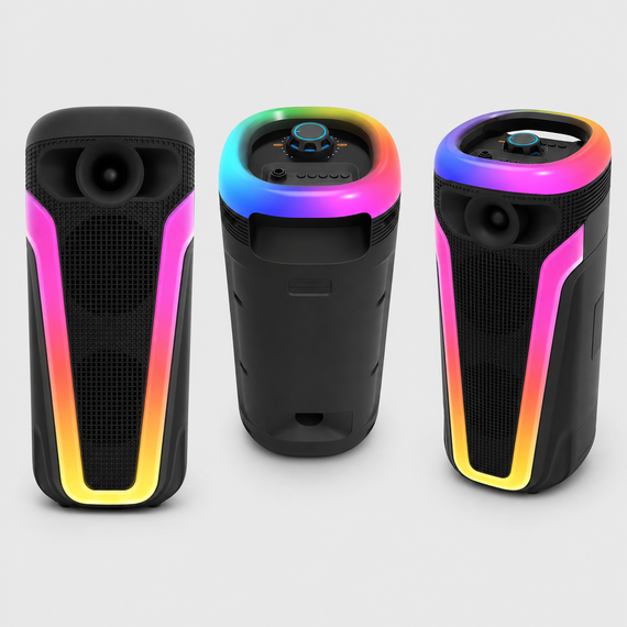 Колонка-Bluetooth 4 дюйма MS-3638BT 40 см / Акустическая система с Bluetooth / Колонка с RGB подсветкой | Зображення 3