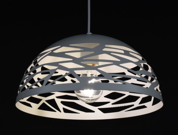 Люстра підвісна на 1 лампочку 27812 Білий 30-180х30х30 см. | Зображення 3