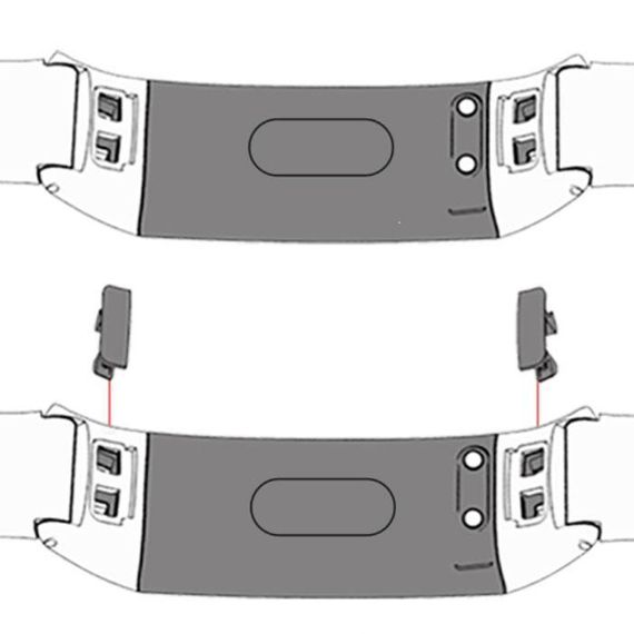 Силіконовий ремінець Primo для фітнес-браслета Huawei Honor Band 4 / 5 - White | Зображення 4