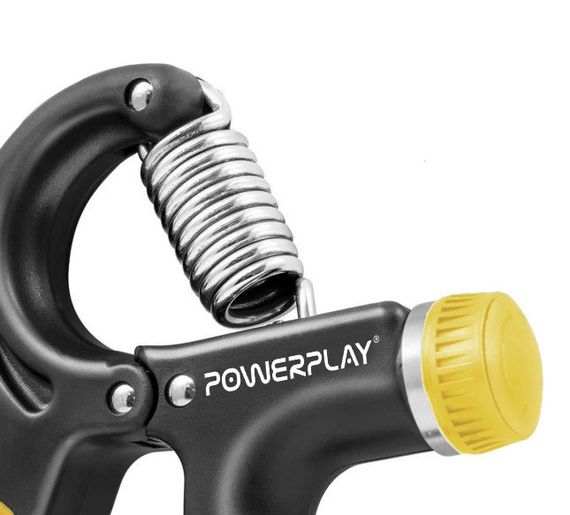 Еспандер кистьовий PowerPlay PP-4323 з регульованим навантаженням 10-40 кг. Strength Grip Чорно-жовтий | Зображення 2