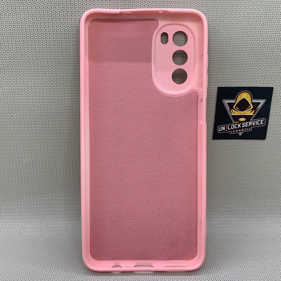Уцінка Motorola G52 SoftTouch Silicone Протиударний чохол софт тач Рожевий | Зображення 2