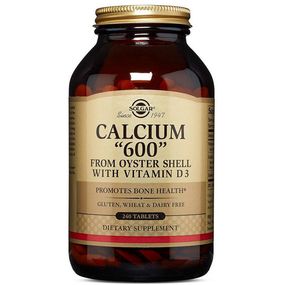 Микроэлемент Кальций Solgar Calcium "600" from Oyster Shell with Vitamin D3 240 Tabs