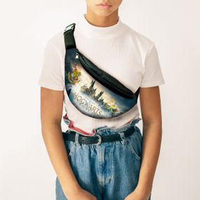 Сумка-бананка  Гаррі Поттер "Harry Potter"  з принтом, 32х15см, дитяча, молодіжна (00116)