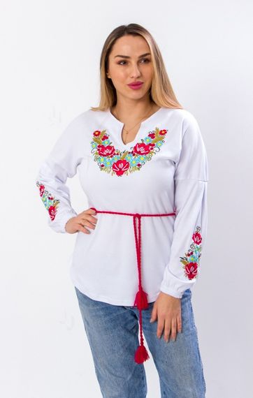 Вишиванка жіноча з довгим рукавом Носи своє 48 Білий (p-3049-99794)