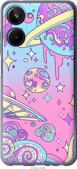 Чехол на Realme 10 Розовая галактика "4146u-2946-17620"