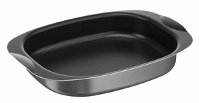 Форма для запікання Tefal La Recyclee, овальна, з ручками, 24х36см, алюміній, чорний (J5701553)