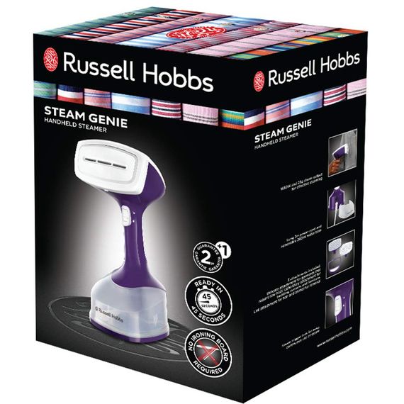 Ручной отпариватель Russell Hobbs 25600-56 Steam Genie, 1650Вт, пар 25г, 220мл (25600-56) | Зображення 6