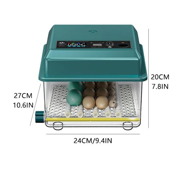 Автоматичний інкубатор на 16 яєць з цифровим контролем, автоматичним перевертанням та регулюванням вологості | Зображення 2