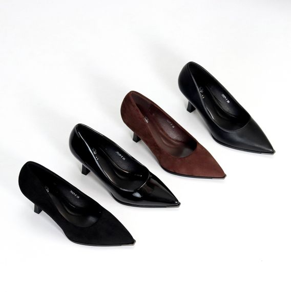 Елегантні люксові лакові глянсові туфлі човники на шпильці | Зображення 9