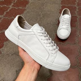 Білі шкіряні кеди Berg 49 розмір