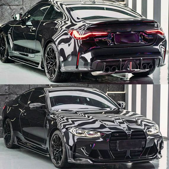 Накладки на пороги V6 (для G80, Карбон) для BMW 3 серія G20/21 2018- рр | Зображення 1