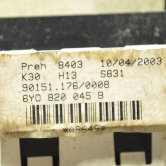 Блок управління клімат контролем Skoda Fabia I 1999-2007 Панель пічки кондиціонера Шкода Фабія 1 6Y0820045B | Зображення 4