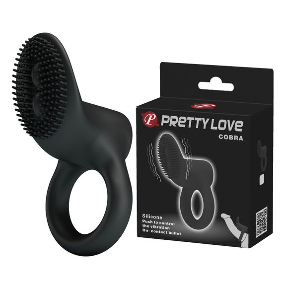 Ерекційне кільце - Pretty Love Cobra Penis Ring Black Sex Aura