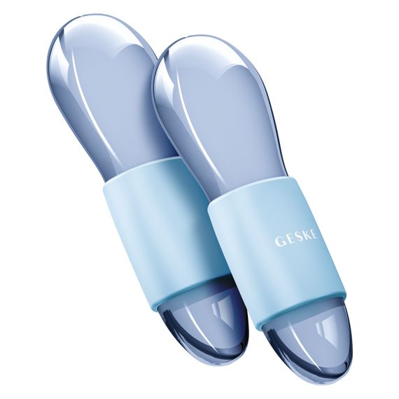 Подвійний масажер для очей GESKE Cool&Warm Duo Eye Massager 7в1 starlight, Блакитний | Зображення 5