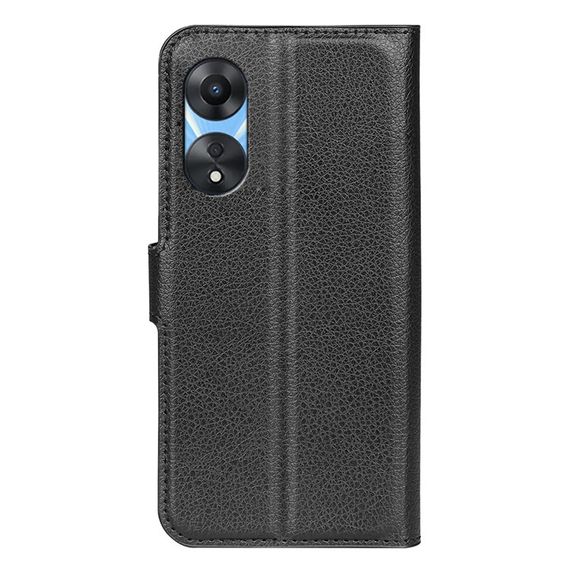 Чохол книжка з кишенями для карт на Oppo A38 колір Чорний | Зображення 8