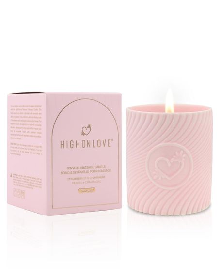 Массажная свеча клубника и шампанское, 250 мл HighOnLove (Канада) sexstyle | Зображення 1