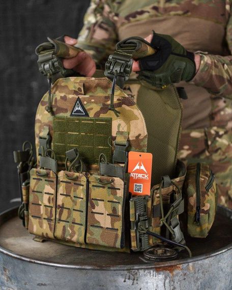 Тактическая плитоноска Attack 4 точки быстрого сброса  ВТ7472 | Зображення 6