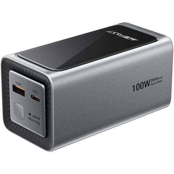 Портативний ЗП Power Bank Acefast M33 100W 20000 mAh Metal gray