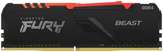 Пам&#039;ять ПК Kingston DDR4 16GB 3200 FURY Beast RGB KF432C16BB12A/16