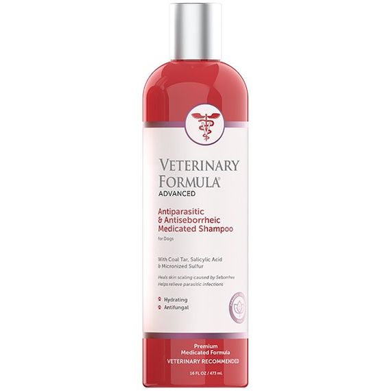 Шампунь для собак антисеборейний Veterinary Formula Advanced Antiparasitic & Antiseborrheic Shampoo, 473 мл