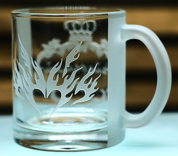 Именная стеклянная чашка 320 мл Папа подарок для родителей кружка с гравировкой папочке | Зображення 5