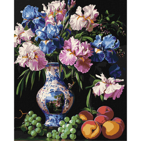 Картина за номерами "Краса ірисів" Ідейка KHO3288 40х50 см