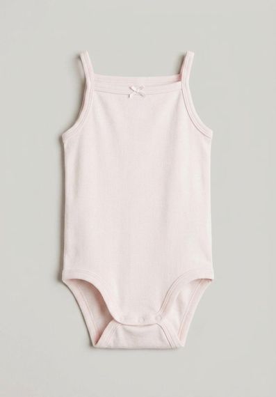 Дитяче боді-майка для дівчинки H&M 50 см Рожевий (25063003A3)