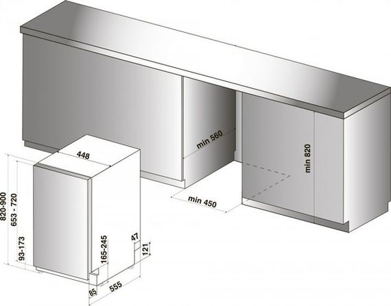 Посудомийна машина Indesit DSIC3M19 | Зображення 4