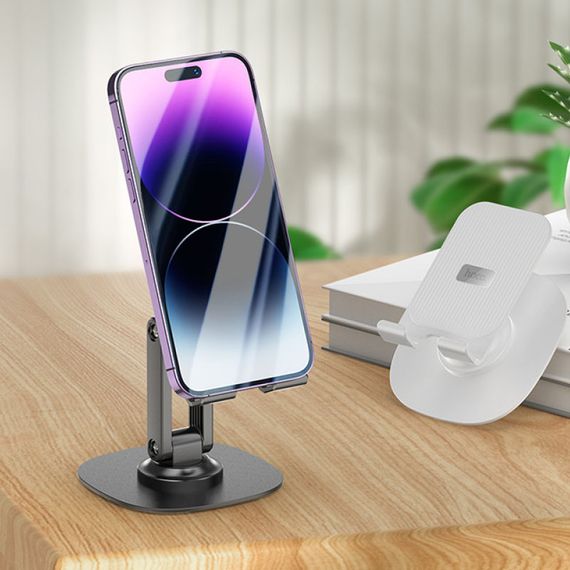 Тримач для телефону Hoco HD6 Winner dual-axis rotating Black | Зображення 3