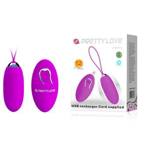 Віброяйце Pretty Love Jenny з дистанційним керуванням, BI-014362W-9 Sex Aura