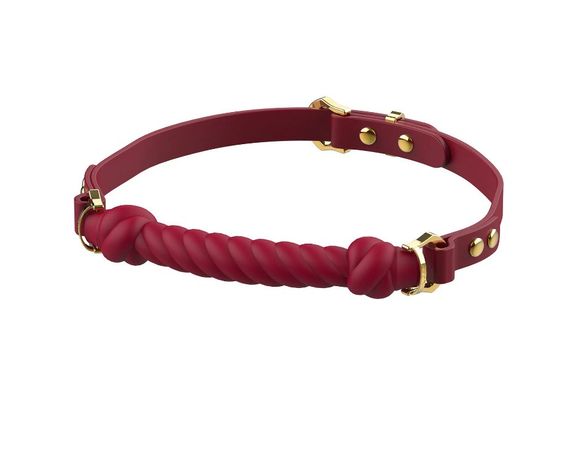 Кляп в форме жгута с узлами UPKO Desire for Mouth Bondage Collection, красный Sex Aura | Зображення 2