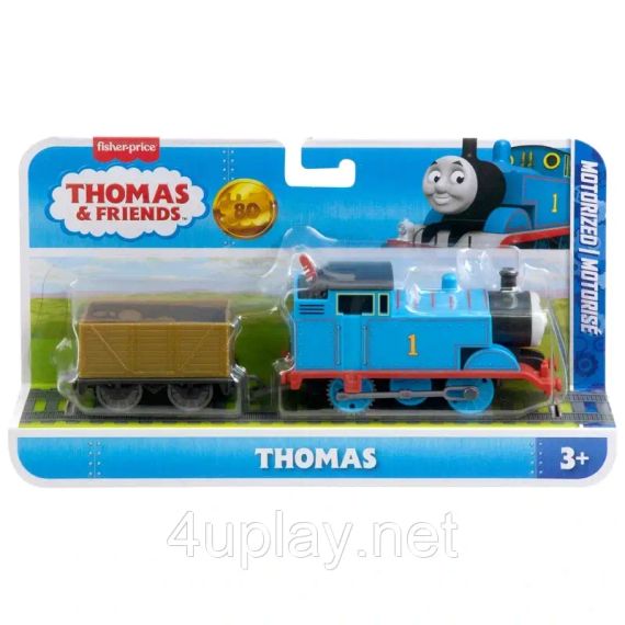 Классический моторизованный поезд Томас из юбилейной серии к 80-летию Thomas & Friends Оригинал Fisher-Price