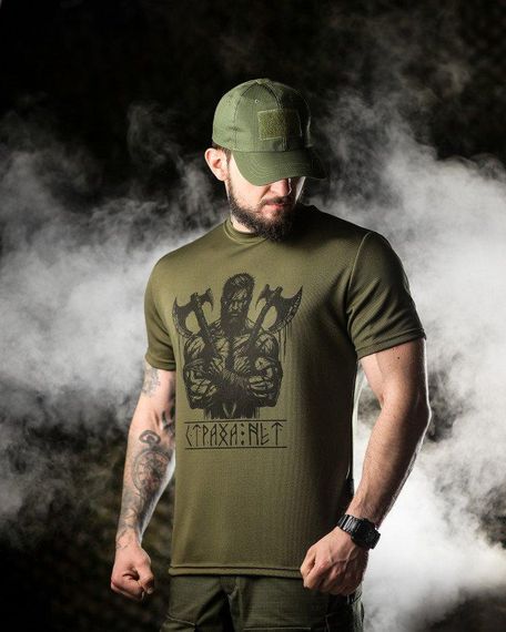 Тактична футболка Oblivion страху немає oliva ДЛ6590 | Зображення 4