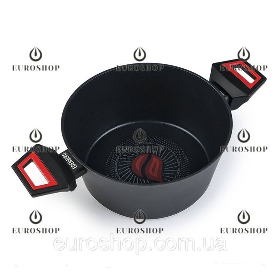 Каструля Edenberg EB-13094 3,0 л, 22 см, з термоіндикатором, антипригарне покриття, індукційне дно, кришка, каструля кругла | Зображення 2