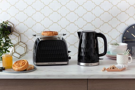 Тостер Russell Hobbs 26061-56 Honeycomb Black, 850 Вт, 2 слота, 6 настр. степени поджарки, черный (26061-56) | Зображення 4