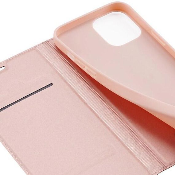 Чохол-книжка Dux Ducis з кишенею для візиток для Apple iPhone 14 Pro (6.1") Rose Gold | Зображення 1