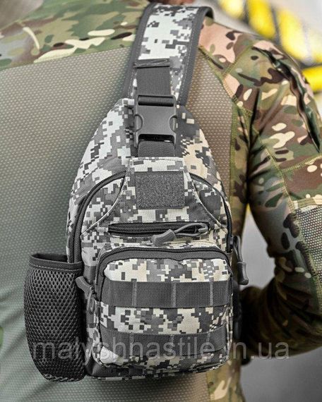 Армейская нагрудная сумка рюкзак с USB портом Защитник  NATO ДЛ7539 | Зображення 6