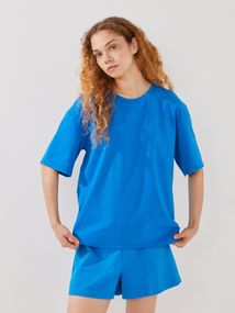 Футболка однотонна жіноча LAWA WBC02301 2XL Синій shop (2000999614323)
