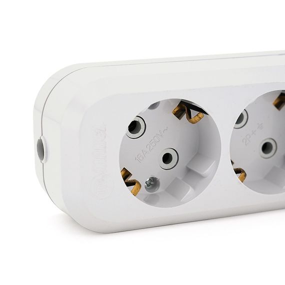 Колодка для подовжувача 6 гнізд із заземленням 16A 250V | Зображення 3