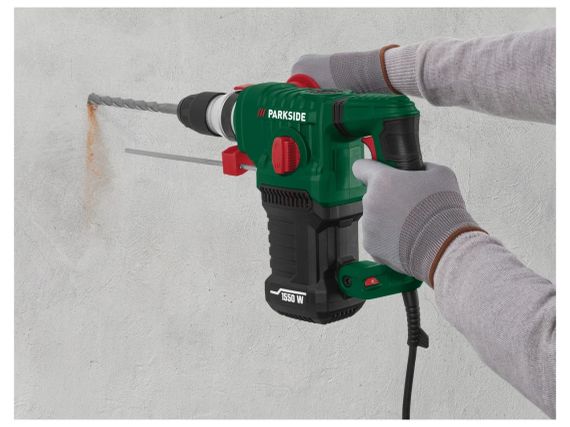 Перфоратор Parkside PBH 1550 C1, 1550 Вт з набором зубил та свердел | Зображення 6